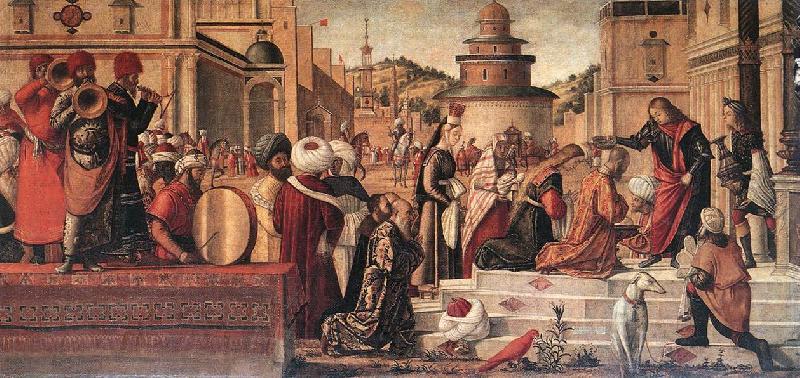 CARPACCIO, Vittore The Baptism of the Selenites dfg Norge oil painting art